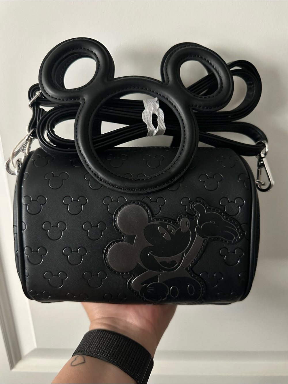 Black Loungefly Mickey Mouse Crossbody Bag
